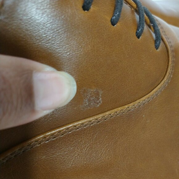 Steve Madden Onan Leather Oxford Shoes Men Size 10.5 Brown Lace Up Rubber Sole - Picture 9 of 10